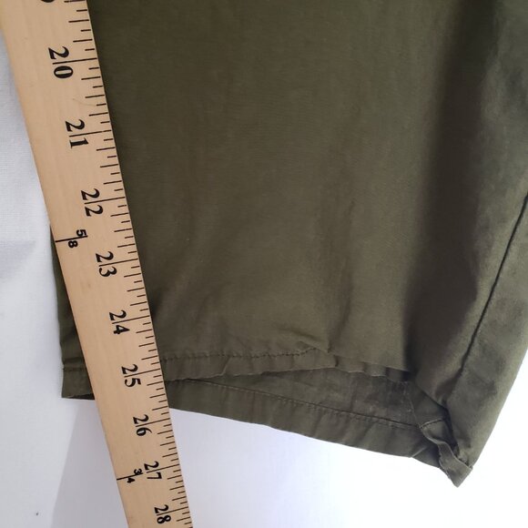 Woman Army Green button zip Pockets Cargo Pants - Picture 4 of 12
